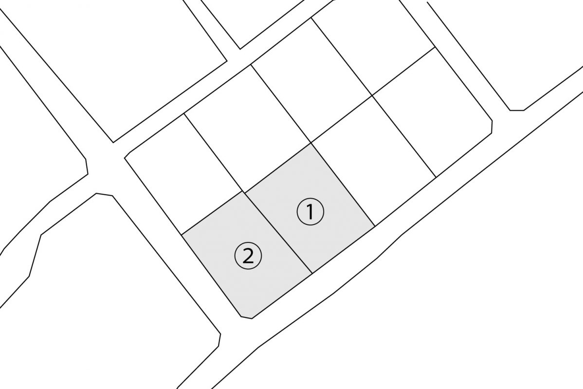 ①1168m2(公簿)／353.31坪、②1169m2(公簿)／353.62坪